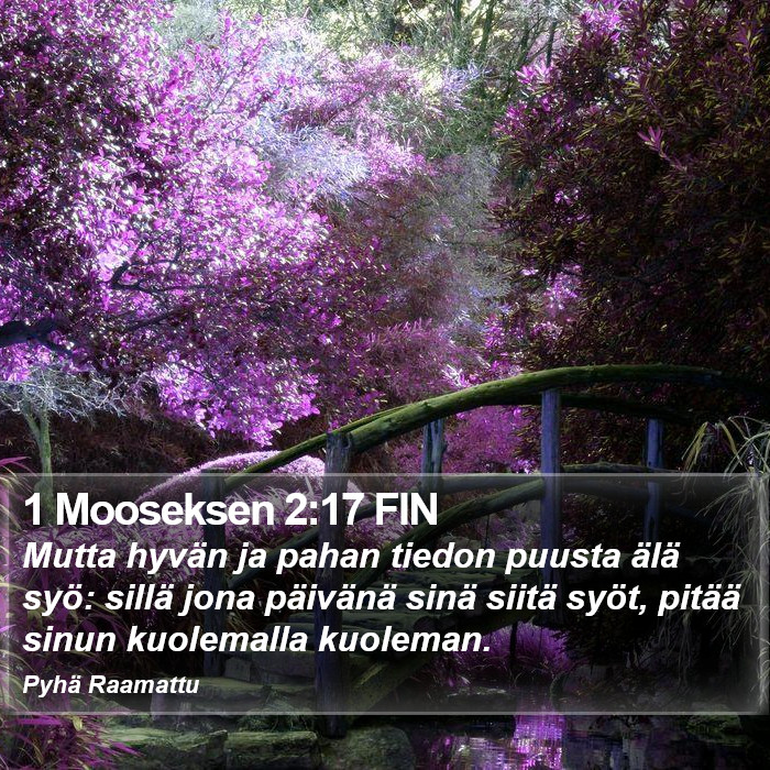 1 Mooseksen 2:17 FIN Bible Study