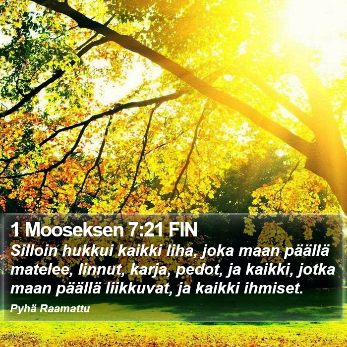 1 Mooseksen 7:21 FIN Bible Study
