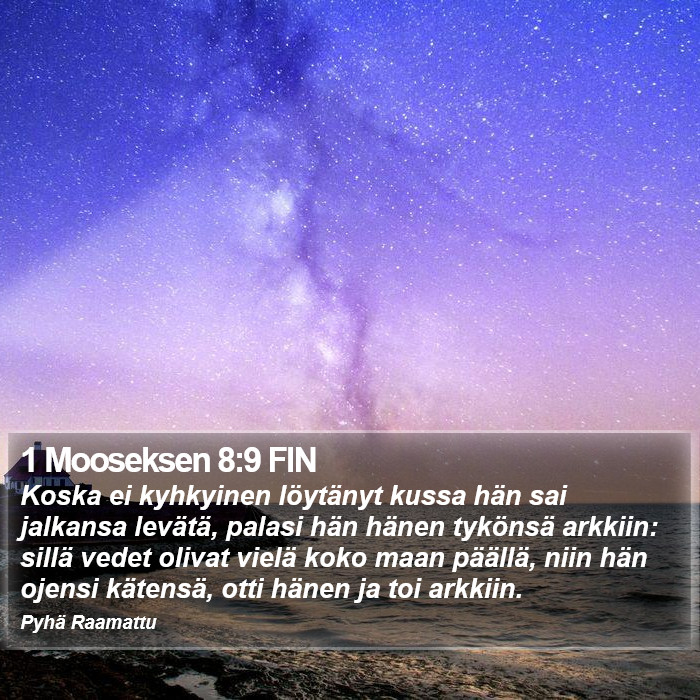 1 Mooseksen 8:9 FIN Bible Study