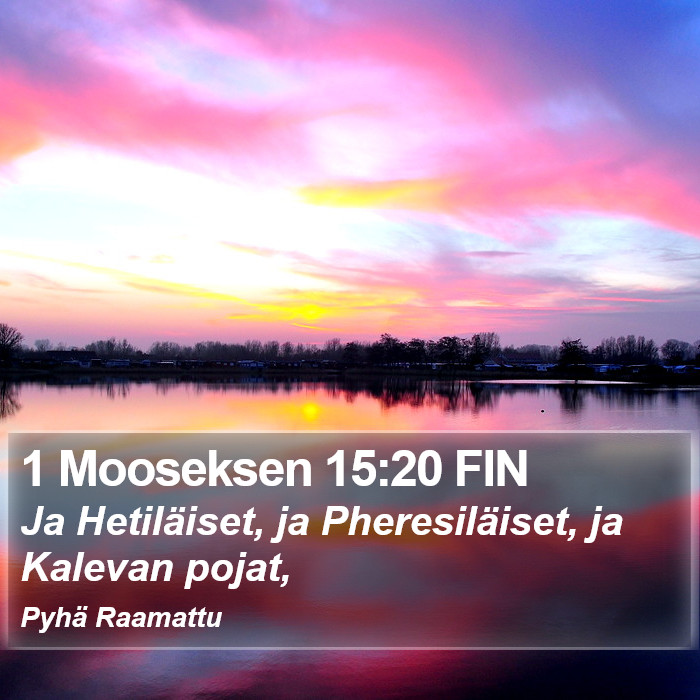 1 Mooseksen 15:20 FIN Bible Study