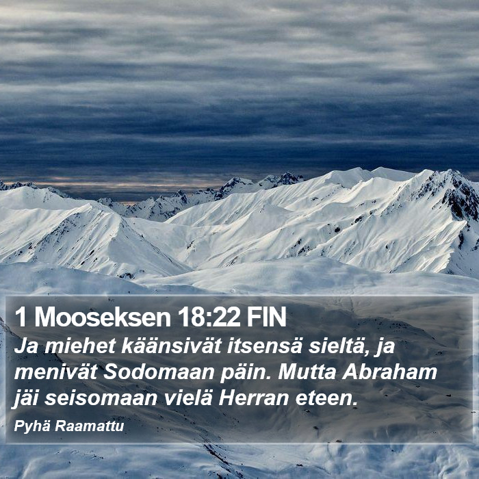 1 Mooseksen 18:22 FIN Bible Study