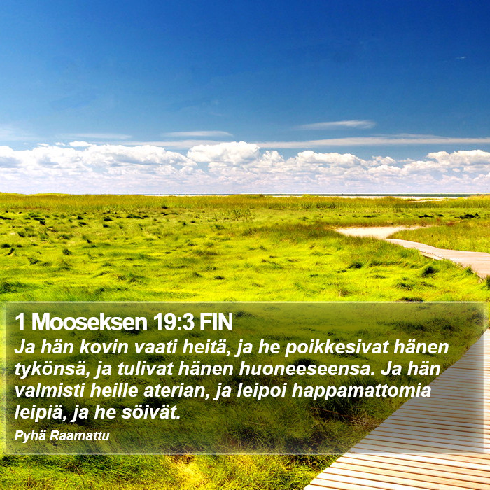 1 Mooseksen 19:3 FIN Bible Study