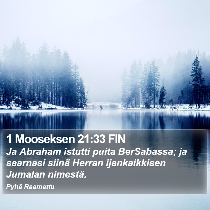 1 Mooseksen 21:33 FIN Bible Study