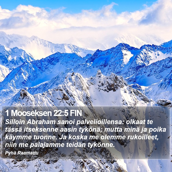 1 Mooseksen 22:5 FIN Bible Study