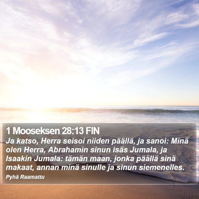 1 Mooseksen 28:13 FIN Bible Study