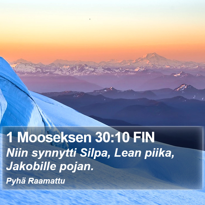 1 Mooseksen 30:10 FIN Bible Study