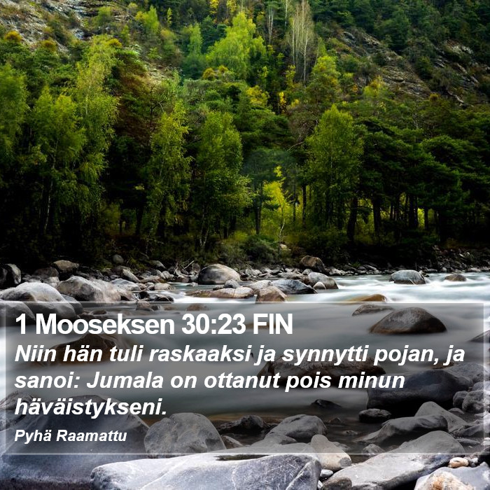 1 Mooseksen 30:23 FIN Bible Study