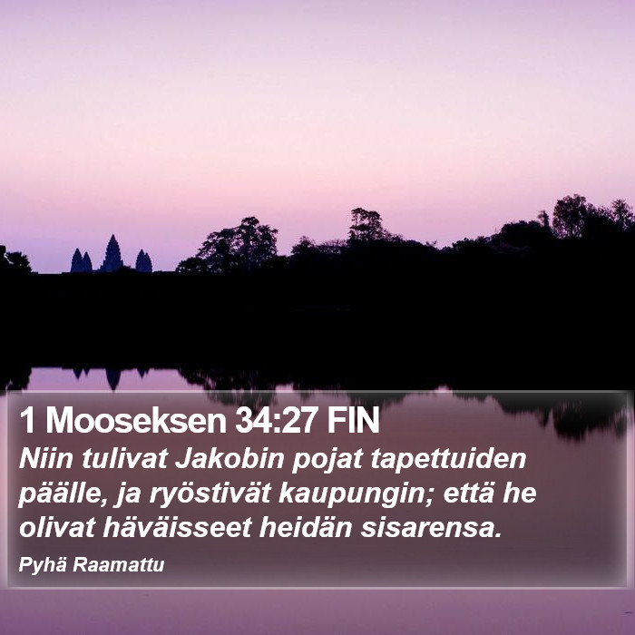 1 Mooseksen 34:27 FIN Bible Study