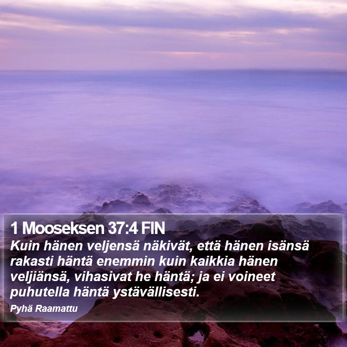 1 Mooseksen 37:4 FIN Bible Study