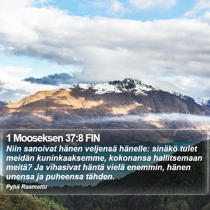 1 Mooseksen 37:8 FIN Bible Study