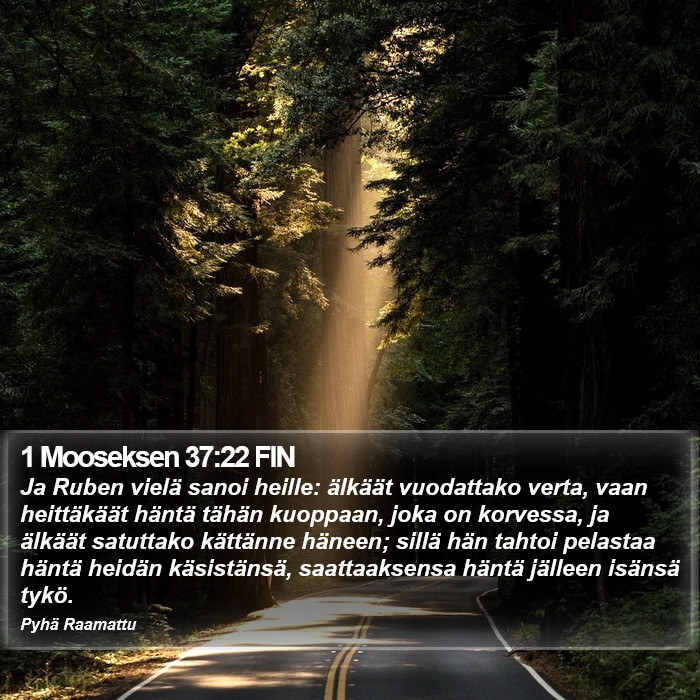 1 Mooseksen 37:22 FIN Bible Study