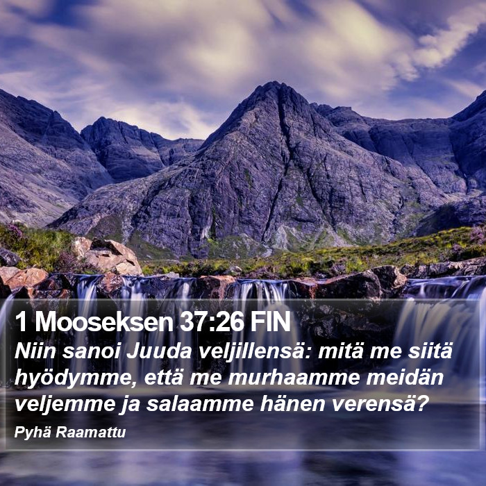 1 Mooseksen 37:26 FIN Bible Study