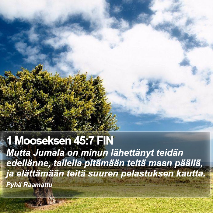 1 Mooseksen 45:7 FIN Bible Study