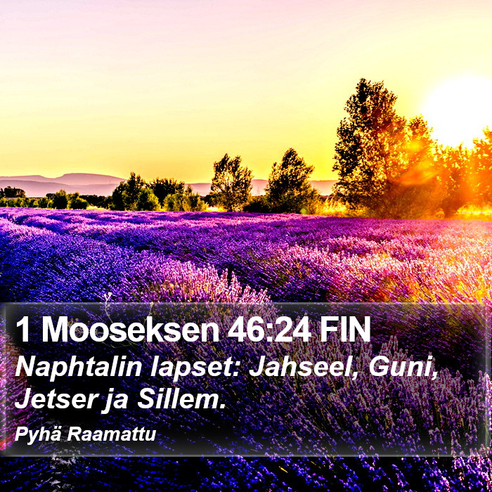 1 Mooseksen 46:24 FIN Bible Study