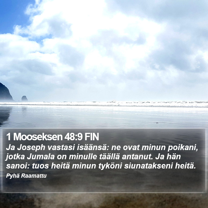1 Mooseksen 48:9 FIN Bible Study