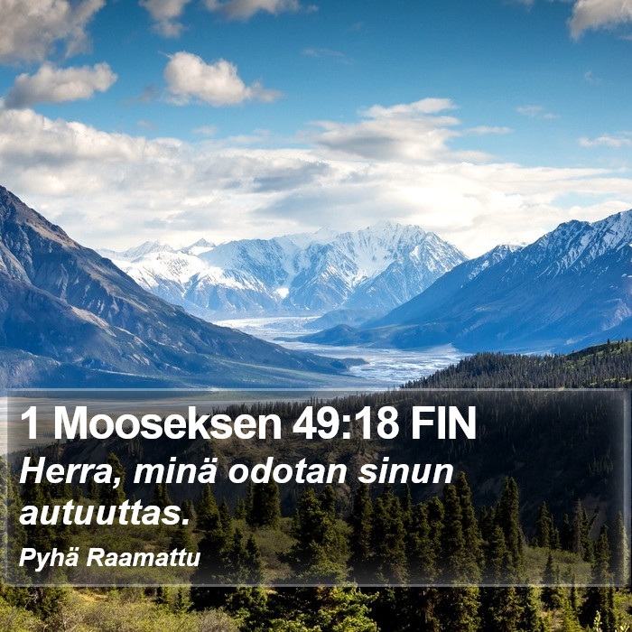 1 Mooseksen 49:18 FIN Bible Study