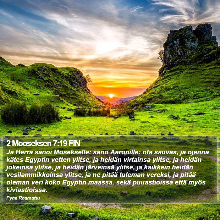 2 Mooseksen 7:19 FIN Bible Study