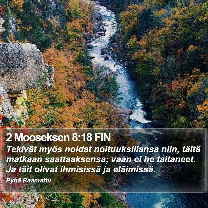 2 Mooseksen 8:18 FIN Bible Study