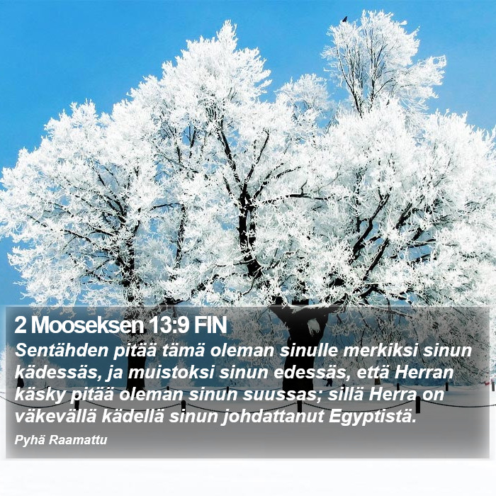 2 Mooseksen 13:9 FIN Bible Study