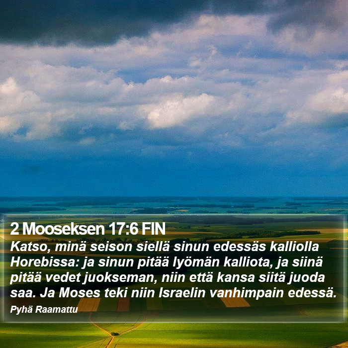 2 Mooseksen 17:6 FIN Bible Study