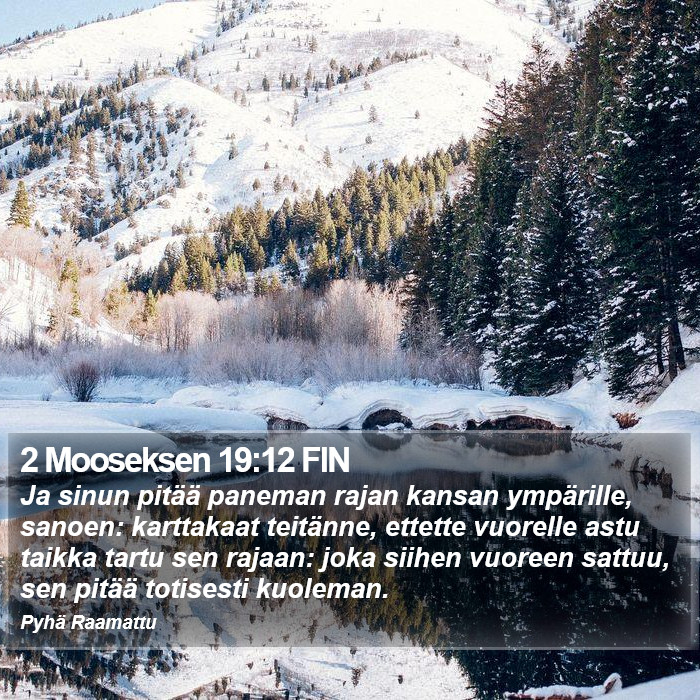 2 Mooseksen 19:12 FIN Bible Study