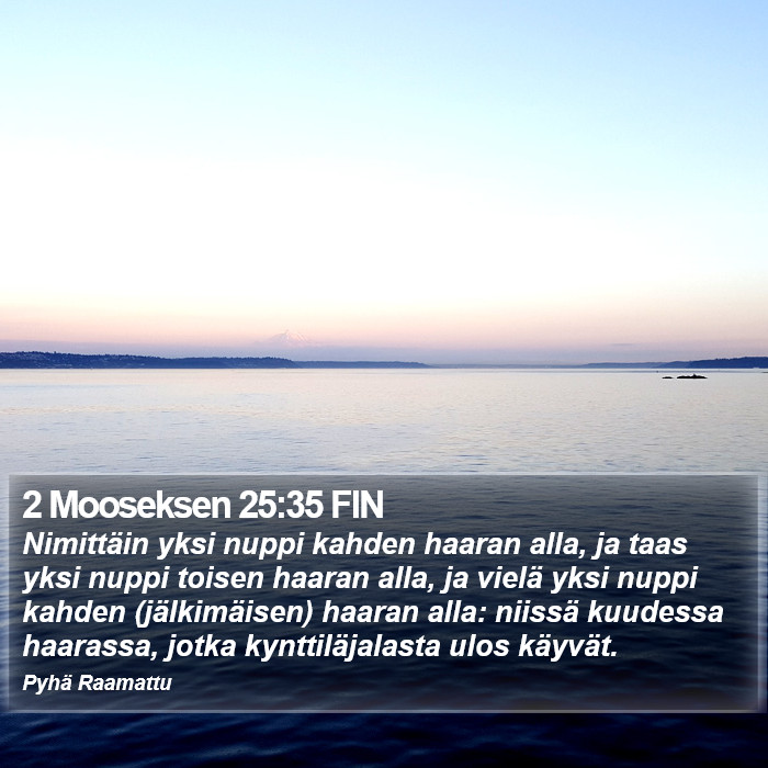 2 Mooseksen 25:35 FIN Bible Study