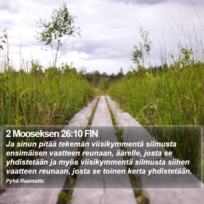 2 Mooseksen 26:10 FIN Bible Study