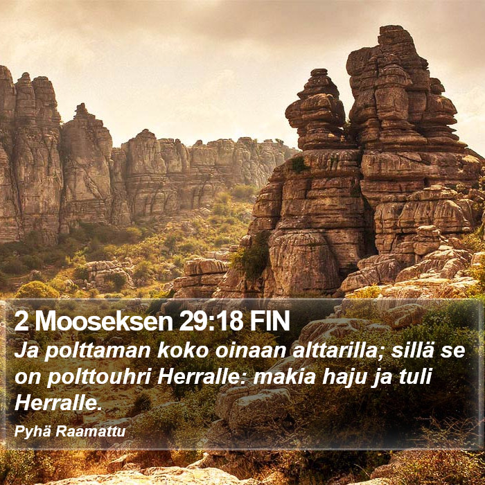 2 Mooseksen 29:18 FIN Bible Study