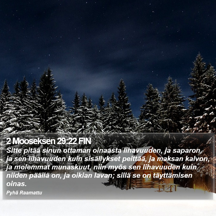 2 Mooseksen 29:22 FIN Bible Study