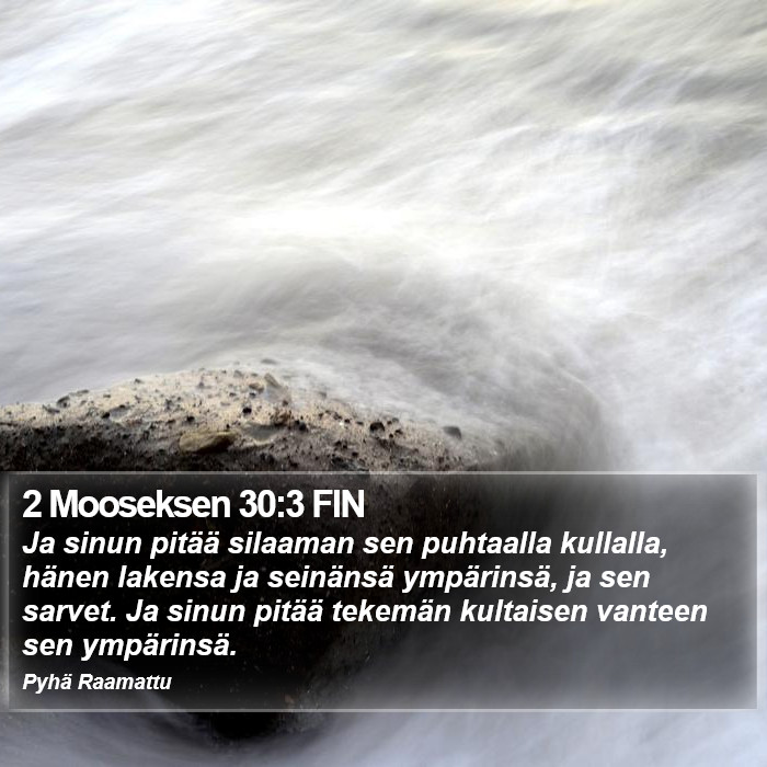 2 Mooseksen 30:3 FIN Bible Study