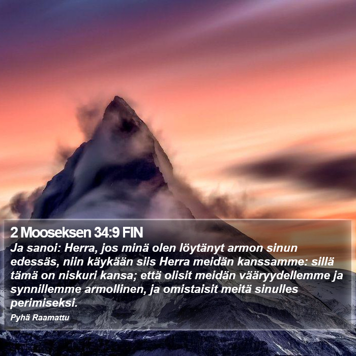 2 Mooseksen 34:9 FIN Bible Study