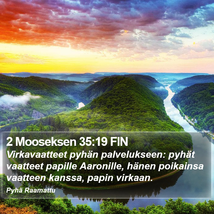 2 Mooseksen 35:19 FIN Bible Study