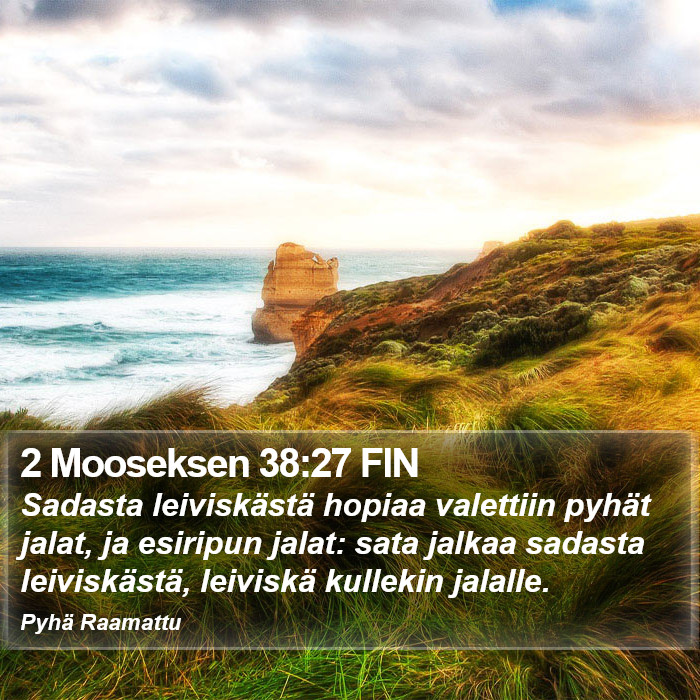 2 Mooseksen 38:27 FIN Bible Study