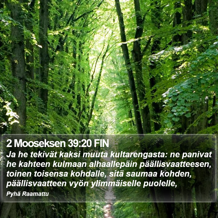 2 Mooseksen 39:20 FIN Bible Study