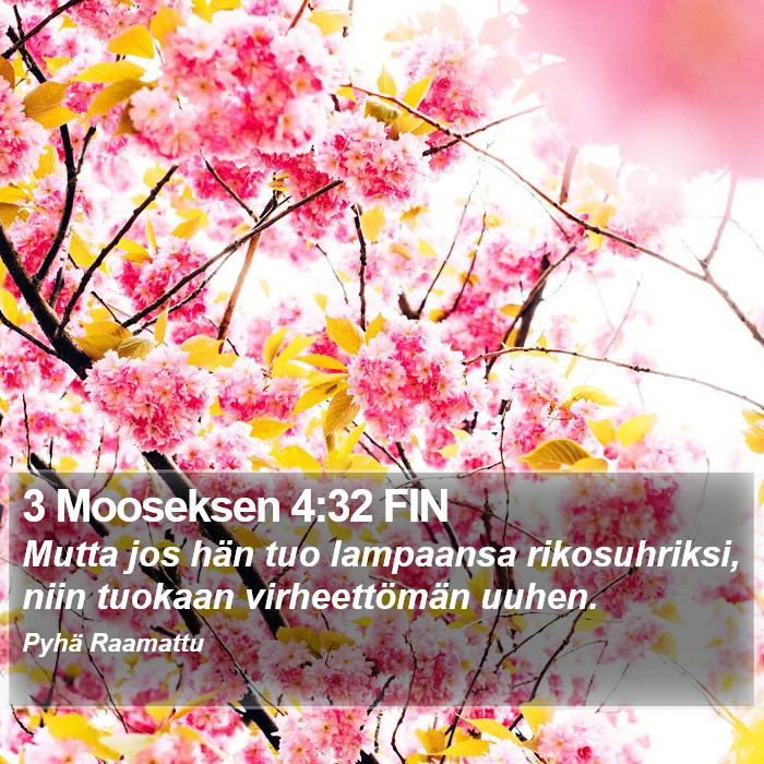 3 Mooseksen 4:32 FIN Bible Study