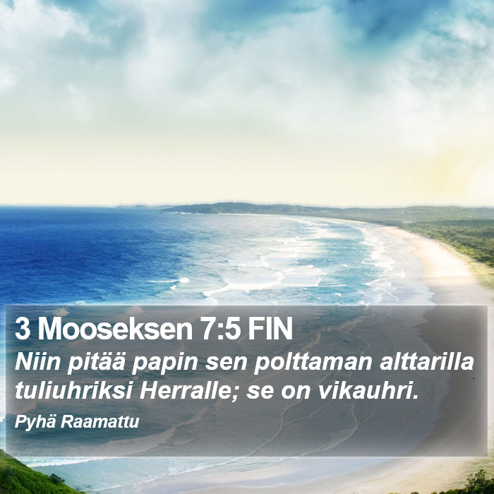 3 Mooseksen 7:5 FIN Bible Study
