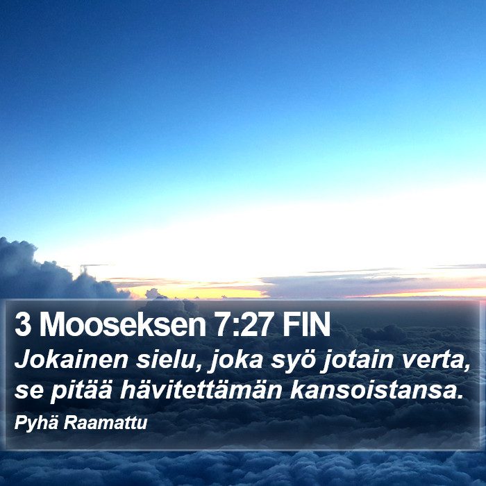 3 Mooseksen 7:27 FIN Bible Study