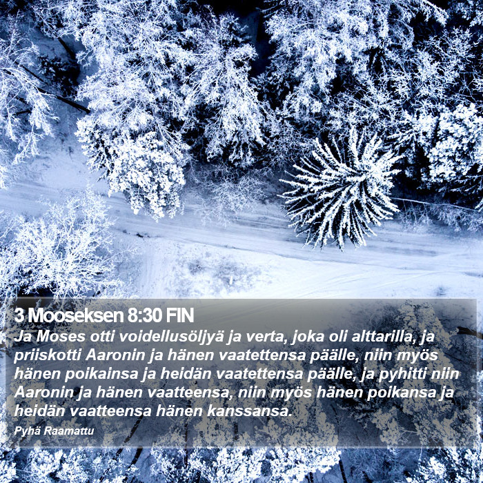3 Mooseksen 8:30 FIN Bible Study