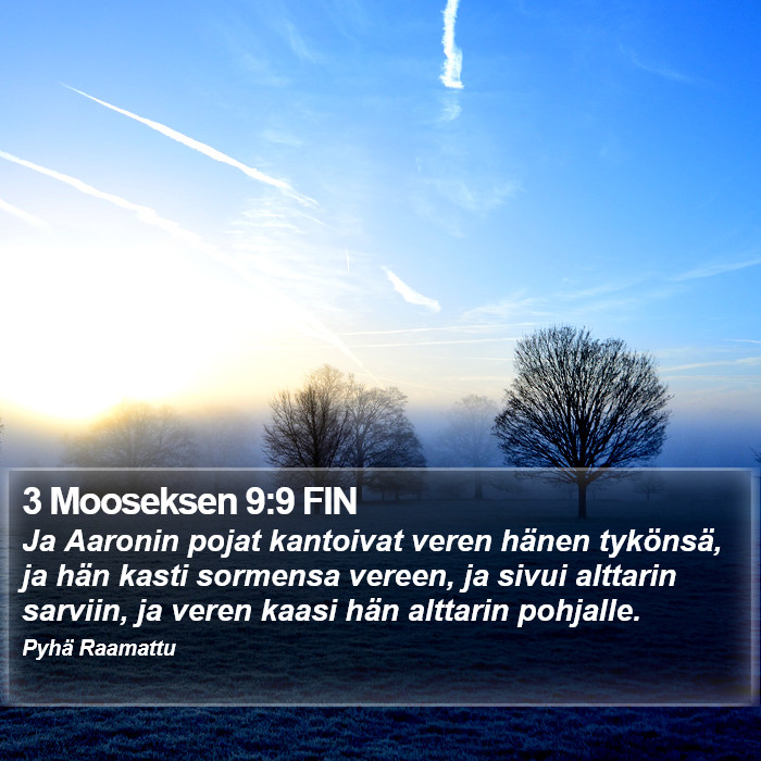 3 Mooseksen 9:9 FIN Bible Study