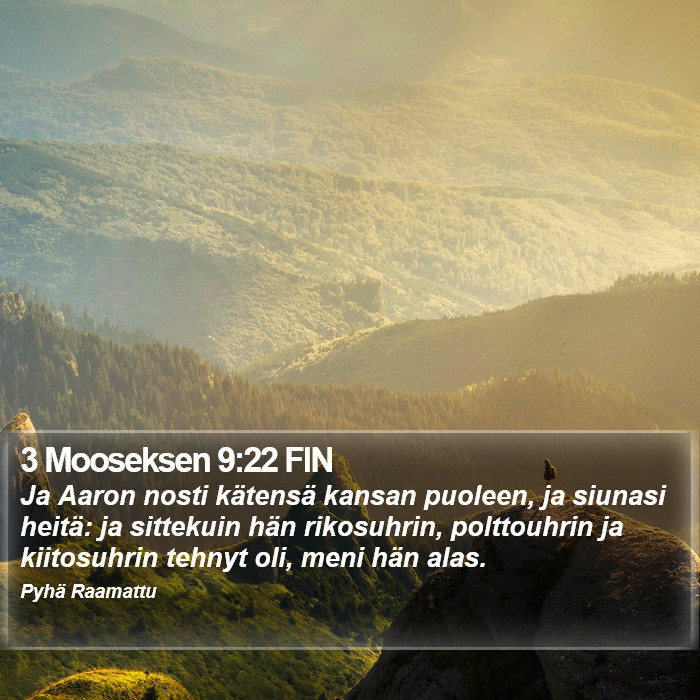 3 Mooseksen 9:22 FIN Bible Study