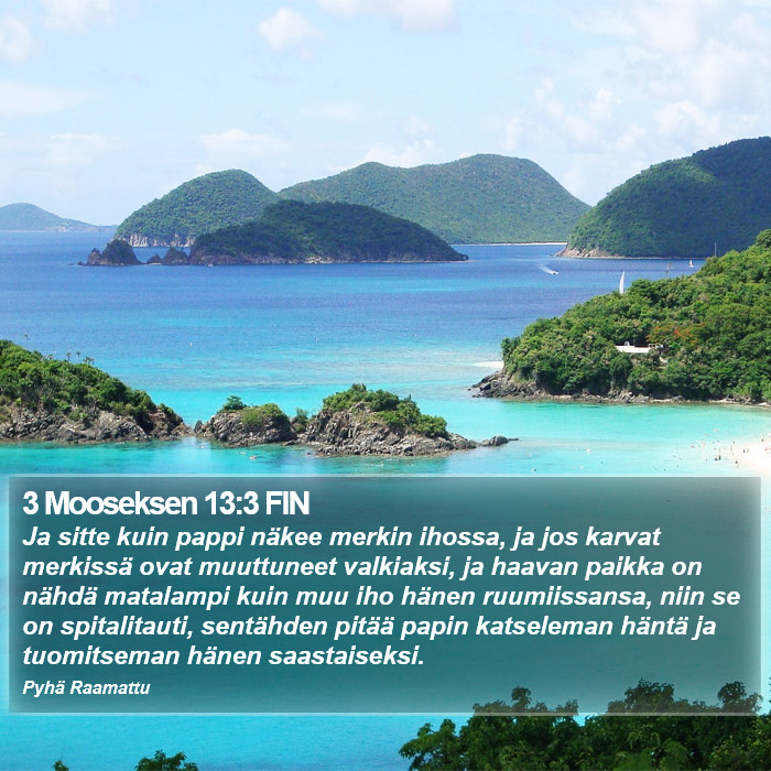 3 Mooseksen 13:3 FIN Bible Study