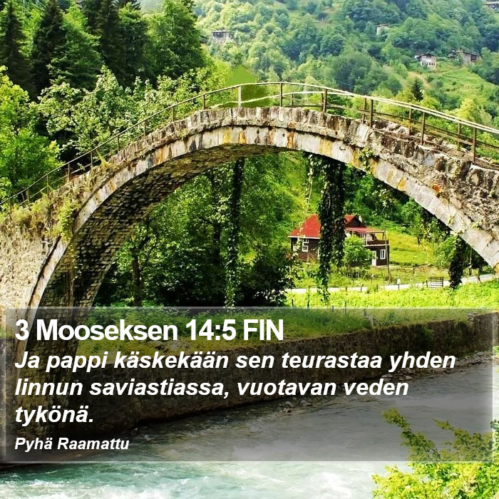 3 Mooseksen 14:5 FIN Bible Study