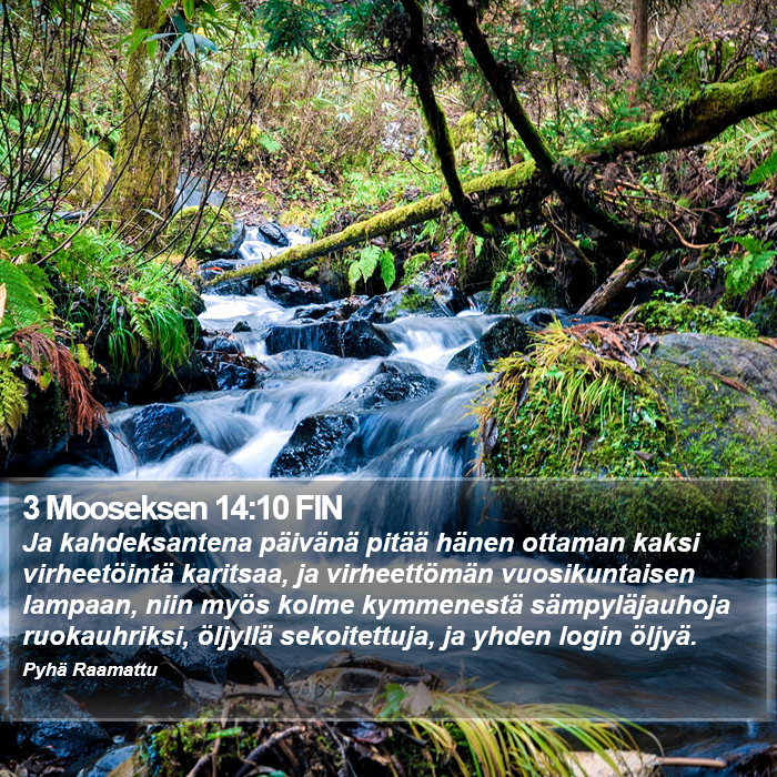 3 Mooseksen 14:10 FIN Bible Study