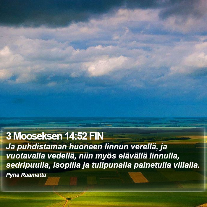 3 Mooseksen 14:52 FIN Bible Study