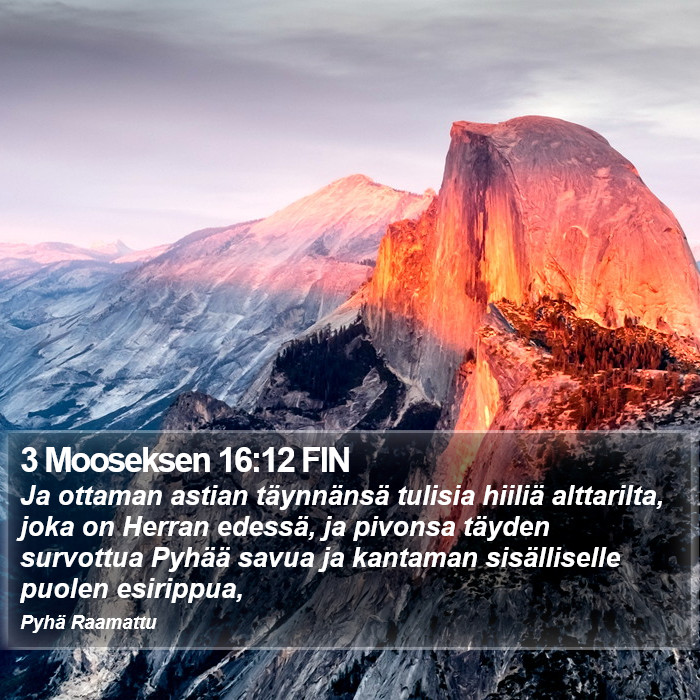 3 Mooseksen 16:12 FIN Bible Study
