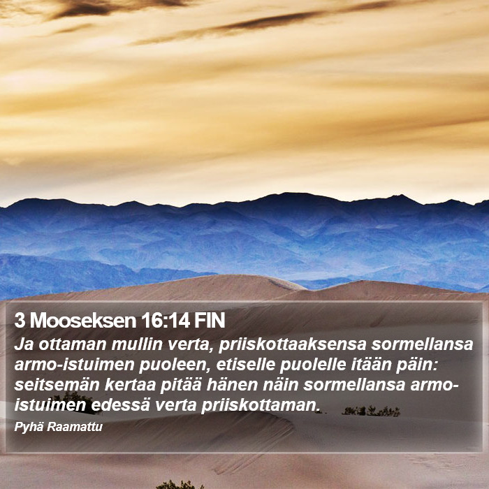 3 Mooseksen 16:14 FIN Bible Study