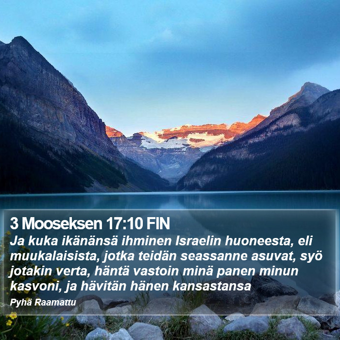 3 Mooseksen 17:10 FIN Bible Study