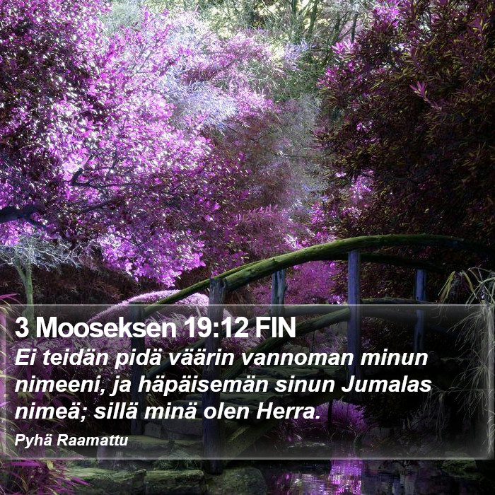 3 Mooseksen 19:12 FIN Bible Study
