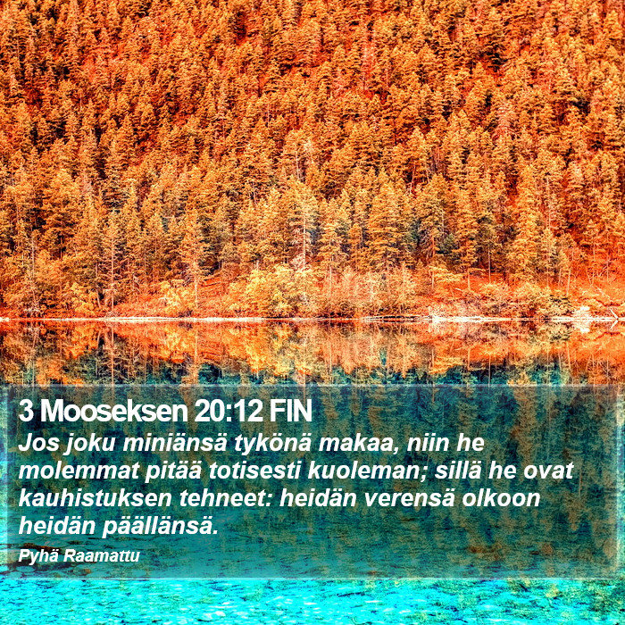3 Mooseksen 20:12 FIN Bible Study