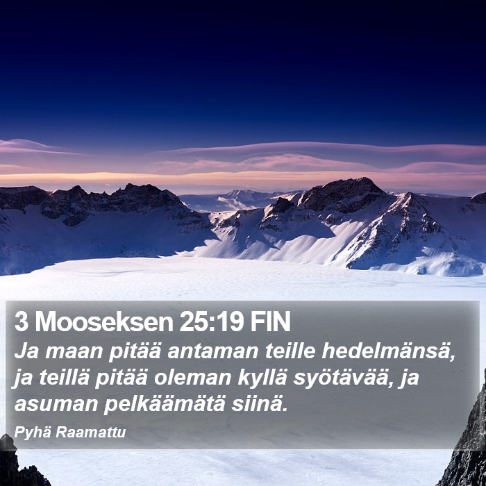 3 Mooseksen 25:19 FIN Bible Study